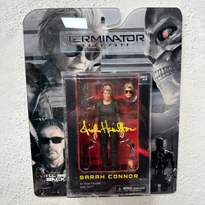 FIGURA SARAH CONNOR AUTOGRAFIADA POR LINDA HAMILTON