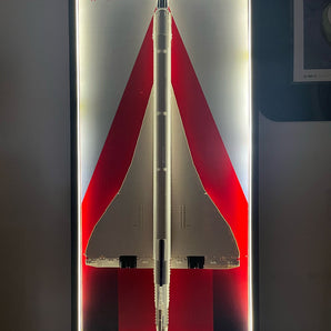 Panel de exhibición iluminado para Lego Concorde 10318