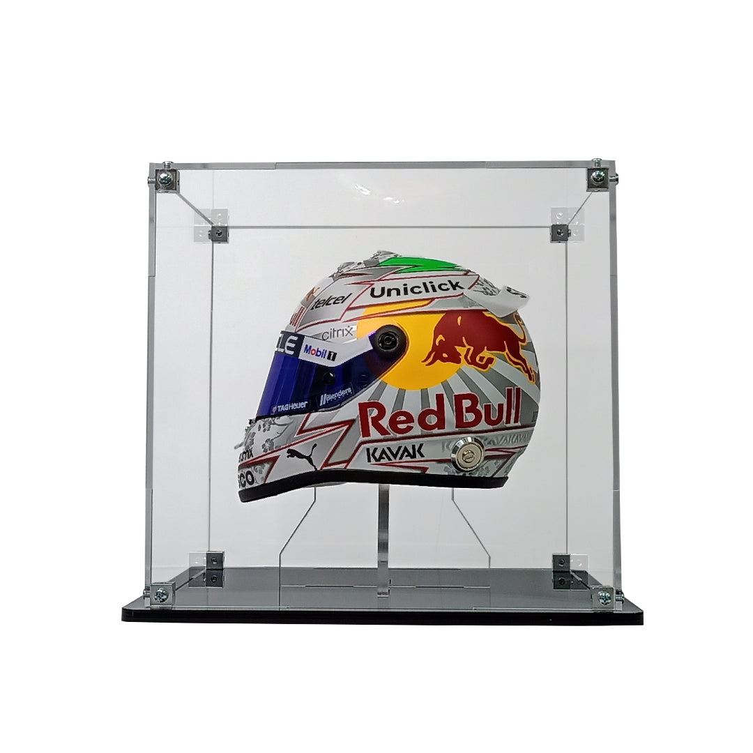 Case Exhibidor Base Plana Casco 1:2 F1 (fijacion Tornillos)