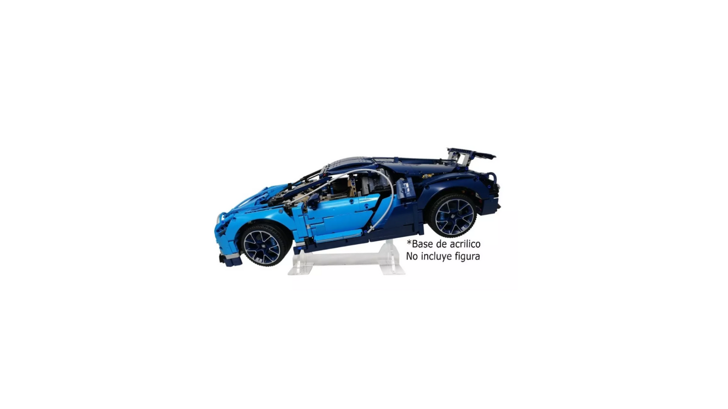 Base Display Acrilico Para Bugatti Chiron Bloques Armables