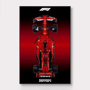 Display para Lego Technic Ferrari SF-24 F1 42207