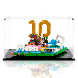 EXHIBIDOR DE ACRILICO PARA LEGO LIONEL MESSI 43011