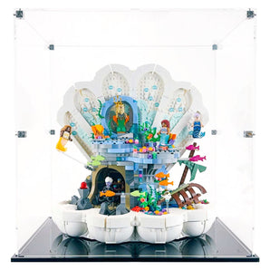 Exhibidor Armable Acrílico LEGO THE LITTLE MERMAID ROYAL CLAMSHELL 43225.