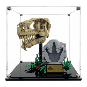 Exhibidor Armable Acrílico LEGO CRÁNEO DE T.REX 76964