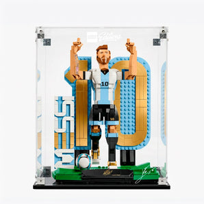 EXHIBIDOR DE ACRILICO PARA LEGO LIONEL MESSI 43015