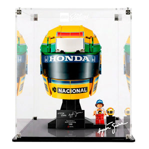 EXHIBIDOR DE ACRÍLICO  CASCO LEGO AYRTON SENNA 43024
