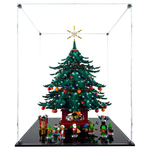 Exhibidor Armable Acrílico LEGO ICONS 41843 Family Christmas Tree.