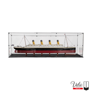 Exhibidor Armable Base Negra Barco Titanic Cubos Armables